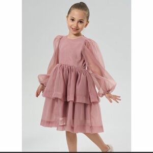 Girls Layered Tulle Dress